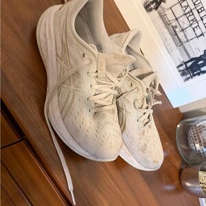 Asics Women's Cream Athletic Shoes